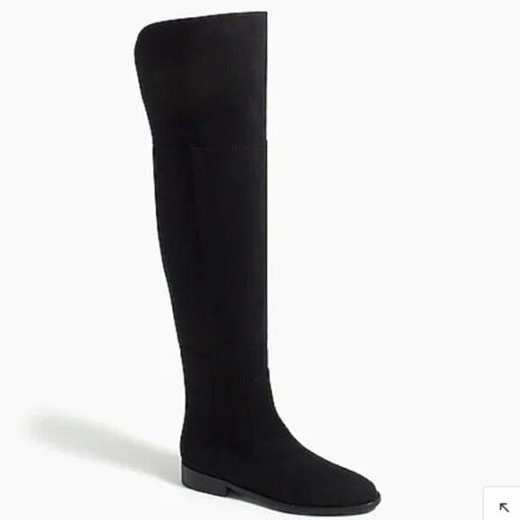 J. Crew Troy Over the knee boots suede K2741 Black - Picture 7 of 7